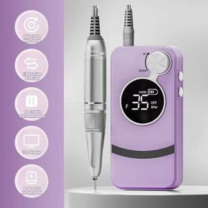 Taladro de Uñas Eléctrico - Lima de Uñas Portátil Profesional de 35000 RPM, Recargable, Herramienta para Pulir y Rectificar Gel Acrílico - Product Image 3