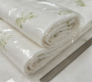 Tissu en mousseline de soie française tissé de haute qualité, élégant, avec broderie de perles et de paillettes, pour la confection de robes de soirée et de mariage pour garçons - Product Image 6