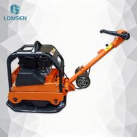 Compacteur à plaque vibrante 90 Hz, vitesse de déplacement de 1,3 km/h pour le compactage du sol et du gravier sur les chantiers de construction