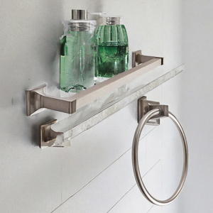 Modern Chrome <b>Bathroom</b> Hardware Set Wall Mounted Zinc Alloy <b>Towel</b> Ring Hook <b>Rail</b> 4 Piece Bath Accessories - Product Image 3