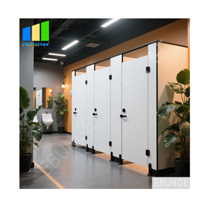 Waterproof <strong>Aluminum</strong> Honeycomb <strong>Toilet</strong> Partition with Stainless Steel Fittings Fireproof HPL Bathroom <strong>Cubicle</strong> for Commercial Use - Product Image 1