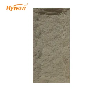 1200x600MM Customized 3D PU Culture Brick Stone Big Slab PU Rock Slab Faux Wall Panel