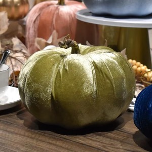 Calabaza de Franela Realista, Decoración de Simulación de Calabaza de Espuma de Terciopelo para Acción de Gracias, Halloween, Decoración de Mesa de Granja - Product Image 2