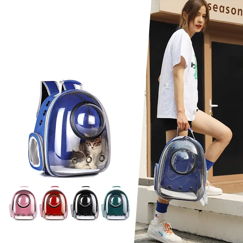 उच्च गुणवत्ता बुलबुला बिल्ली वाहक बैग अंतरिक्ष कैप्सूल पालतू बिल्ली बैग पारदर्शी कुत्ते बिल्ली बैग