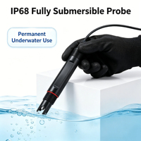 Système de surveillance du pH industriel, contrôleur de pH en ligne, sonde de pH IP68 ATC, RS485, 4-20 mA, alarme par relais, traitement des eaux usées