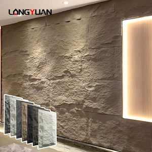 Revestimiento de chapa de <span class=keywords><strong>piedra</strong></span> de roca Natural de imitación Artificial Multicolor Panel y tablero de pared de <span class=keywords><strong>piedra</strong></span> de cultura sintética de poliuretano/PU - Product Image 1