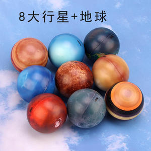Pelotas Antiestrés de Espuma con Forma de Planeta de la Galaxia de 6.3 cm, Juguetes de Pelota Antiestrés de Baloncesto y Fútbol para Niños, Recuerdos de Fiesta Temática Espacial - Product Image 3