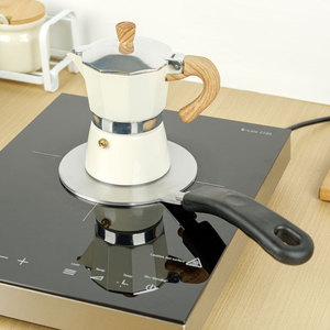 Tấm nấu ăn bằng cảm ứng có tay cầm có thể tháo rời 14/18/20/22cm Tấm chuyển đổi cảm ứng bằng thép không gỉ Tấm khuếch tán nhiệt cảm ứng bằng thép không gỉ - Product Image 1