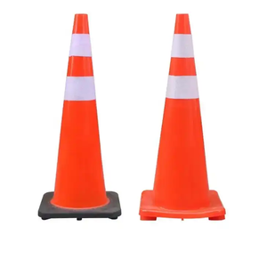 Özel su geçirmez PVC yumuşak trafik güvenliği koni ev park ve karayolu güvenliği uyarı koni özel kauçuk koni - Product Image 2