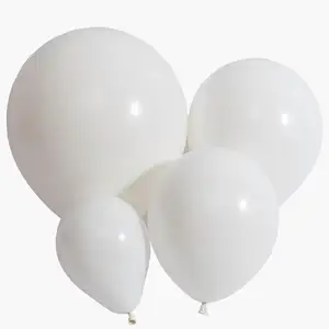 Wholesale Latex Party Balloons 12inch Matte White Wedding Balloons For Birthday Bridal Shower Engagement Decorations