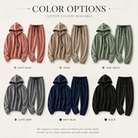 Ensemble 2 pièces pour femmes, pantalon et sweat à capuche ample en velours uni, style streetwear, été, avec logo personnalisé