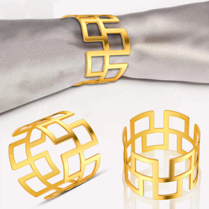 Anillos <span class=keywords><strong>de</strong></span> Servilleta <span class=keywords><strong>de</strong></span> <span class=keywords><strong>Oro</strong></span>, Porta Servilletas <span class=keywords><strong>de</strong></span> Metal con Diseño Floral, Acero Inoxidable, Elegantes para Bodas, Anillos <span class=keywords><strong>de</strong></span> Servilleta Grandes con Forma <span class=keywords><strong>de</strong></span> <span class=keywords><strong>Caña</strong></span> <span class=keywords><strong>de</strong></span> Azúcar - Product Image 3