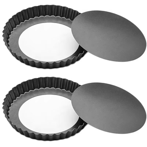 <span class=keywords><strong>Moule</strong></span> <span class=keywords><strong>à</strong></span> <span class=keywords><strong>tarte</strong></span> rond en acier au carbone avec fond amovible, bord cannelé antiadhésif, <span class=keywords><strong>moule</strong></span> <span class=keywords><strong>à</strong></span> quiche pour pâtisserie maison - Product Image 1
