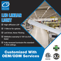 Tube lumineux linéaire LED de qualité supérieure pour supermarché, réglable, 2ft, 4ft, 5ft, 6ft, 13W, 22W, 30W, 40W, 45W, 50W, 60W