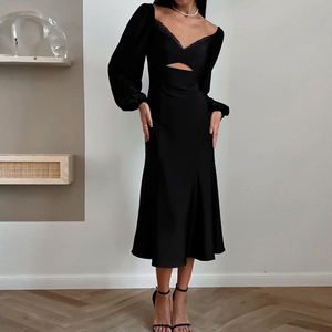 Ropa de mujer Plain Casual Short, manga Midi Dress hasta la rodilla Wedding Guest Summer 5XL Plus Size Es/ - Product Image 2