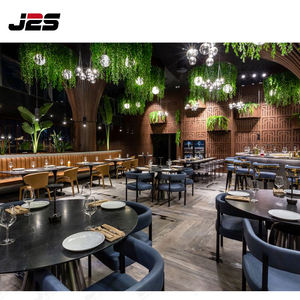 Juego de Muebles de Restaurante de Lujo J2S, Taburetes Modernos para Cafeterí<span class=keywords><strong>a</strong></span>, Bar y Hotel con Asientos de Tela y Estructura Metálica para Cafeterías - Product Image 2