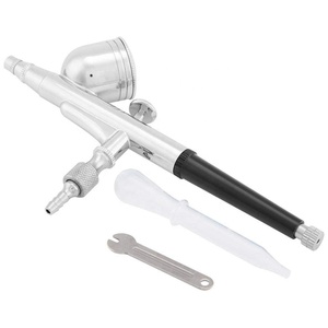 <span class=keywords><strong>Kit</strong></span> aérographe écologique BT-130 en cuivre à <span class=keywords><strong>double</strong></span> <span class=keywords><strong>action</strong></span> 6CC à alimentation par gravité pour la peinture corporelle, la décoration de gâteaux, le maquillage et le nail art - Product Image 4