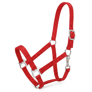 Deluxe Nylon Horse Headcollar with Neoprene Padding Model DI'NH'009-<b>Equestrian</b> Equipment From Divine International - Product Image 1
