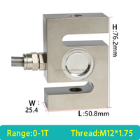 1500kg High-Precision S-Type Force Measuring Instrument Tension Pressure Weighing Sensor Strain Gauge Force Measurements 0.1%