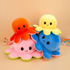 Peluche <span class=keywords><strong>Reversible</strong></span> de <span class=keywords><strong>Pulpo</strong></span>, Juguete de Peluche Suave de 20cm-50cm, para Mayores de 14 Años, Alivia el Estrés - Product Image 1