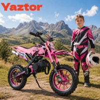 Mini moto pour enfants Yaztor, idéale pour les débutants, divertissement en plein air, stock USA, moto tout-terrain pour enfants, loisirs décontractés, balades du week-end, 49cc