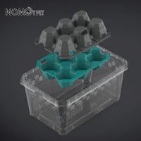 NOMOY PET NF-50 Boîte à œufs en plastique, structure d'escalade, mangeoire et cachette pour la reproduction de blattes Dubia, grillons et blattes rouges