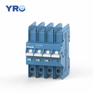 Disyuntor térmico de CC 28v 48v, interruptor de batería 10amp 50 amp 16 amperie mcb 2P 63A 550V 800V 4P 1000V