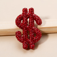 Breloques créatives en forme de dollar, grandes, de créateur, en diamant, avec trous, pour coques de téléphone, sacs de dessin animé, décorations suspendues, cadeau, vente en gros