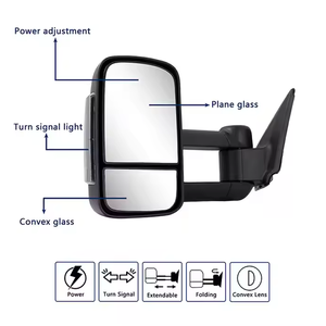 Espejo Lateral Extensible Negro de Alta Calidad con Intermitentes Eléctricos para Jeep Grand Cherokee 2010+ Nuevo - Product Image 3