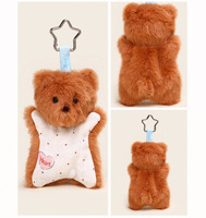 Porte-clés en peluche animal apaisant 2026, joli breloque de sac, petit cadeau
