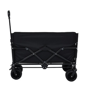 Chariot pliable convertible 3-en-1 avec siège-banc et rangement, chariot utilitaire robuste pour le camping, la <span class=keywords><strong>plage</strong></span>, les sports, le jardin - Product Image 4