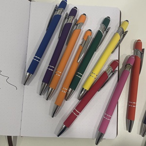 Luxury <b>Gold</b> Stylish Premium Rubber Colorful Ballpoint <b>Pen</b> With Logo Design - Product Image 2