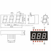 Ultra Bright 0.8 Inch 3 Digits Red 7 Segment Led Display Digital Tube Common Cathode Anode 8031aw for Arduino Diy Project