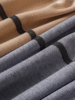 Été Nouveau Style Décontracté Italien BC Laine Mérinos Tricotée Mini Robe Crewneck Bead Chain Loose Straight Solid Eco-Friendly