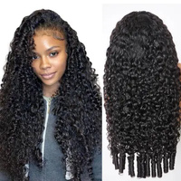 Peluca Frontal de Encaje HD sin Pegamento, Cabello Humano Vietnamita Virgen, 200% de Densidad, Pelucas de Cabello Humano Marrón para Mujer, Peluca de Cabello Humano Rizado Birmano
