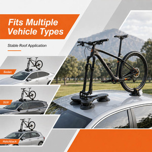 <span class=keywords><strong>Portabicicletas</strong></span> Universal para Techo de Auto con <span class=keywords><strong>Ventosa</strong></span> Manual de 6 Pulgadas, Fácil Instalación sin Herramientas - Product Image 4