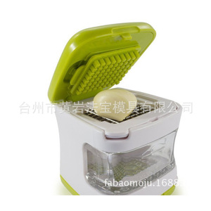 Hachoir à ail manuel multifonctionnel, presse-ail en plastique, outil pour herbes et épices - Product Image 2