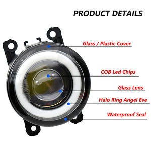 4INCH 30W Car Styling LED Bulb Fog Light + Angel Eye Daytime Running Light <span class=keywords><strong>DRL</strong></span> Pour <span class=keywords><strong>Peugeot</strong></span> 3008 MPV 2009 2010 2011 2012 2013 - Product Image 3