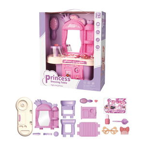Enfants maquillage beauté bricolage <span class=keywords><strong>Dressing</strong></span> avec miroir fille jouets maquillage commode Table maquillage jouets - Product Image 4