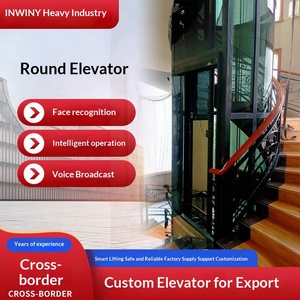 Ascenseur domestique pour escalier rond, deux étages, trois étages, grenier, petites maisons intérieures et extérieures, maisons auto-construites, villa - Product Image 1