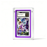 Présentoir de cartes à collectionner en acrylique personnalisé de qualité supérieure pour cartes sportives rares et jeux de cartes, idéal pour les cartes Pokémon SWSH BLACK STAR 2021