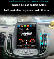 Autoradio Android 13 10,4 pouces pour Ford Escape Kuga 2013-2019, écran style Tesla, lecteur de navigation, CarPlay, système multimédia, autoradio