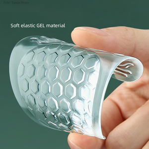 Coussinets en gel pour l'avant-pied pour talons hauts, inserts antidérapants et anti-frottement pour sandales, coussin de soin des pieds soulageant la douleur avec particules massantes - Product Image 5