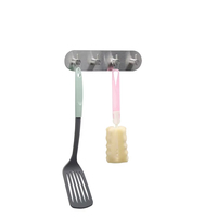 Crochets de salle de bain autocollants en acier inoxydable, support de rangement multifonctionnel pour peignoirs, serviettes, vestes et vêtements, logo personnalisé accepté