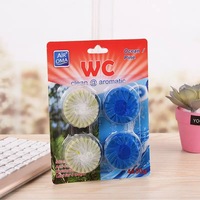 Usine directe 50g bloc de nettoyant pour toilettes à bulles bleues forme solide pour purifier les odeurs et nettoyer les toilettes
