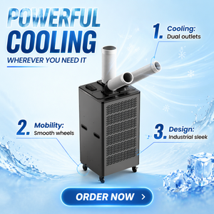 Compresor de Aire Acondicionado Portátil Industrial Breeze L, Ventilador de Aire Frío Integrado para Cocina, 2000W - Product Image 2