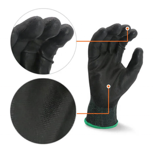 Guantes Wesure de Nailon con Recubrimiento de PU Texturizado, Protección para Dedos y Palma, Antiestáticos y Antideslizantes - Product Image 3