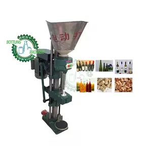 Semi automatic 1200-1500 bottles/h wooden red wine Champagne glass bottle cork sealing machine