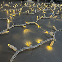 Guirlandes LED de 10 m à haute luminosité, indice de protection IP65, 220 V, 600 LED, pour la décoration extérieure des bâtiments, des avant-toits et des fêtes de Noël