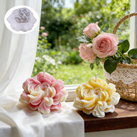 Nouvelles Idées – Moule en Silicone pour Bougie d'Aromathérapie en Forme de Fleur Artificielle, Gel, Faite à la Main, Forme Irrégulière de Pivoine, Désodorisant de Voiture
